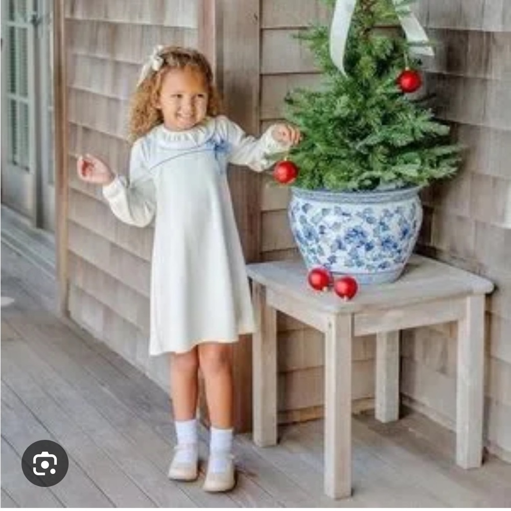 Cream knit dress by The Beaufort Bonnet Company